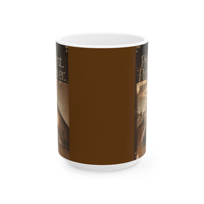 Pray First, Panic Never Ceramic Mug - Perfect Gift for Coffee Lovers, Birthday, Housewarming, Holiday, Mug with Text, Inspirational Mug
