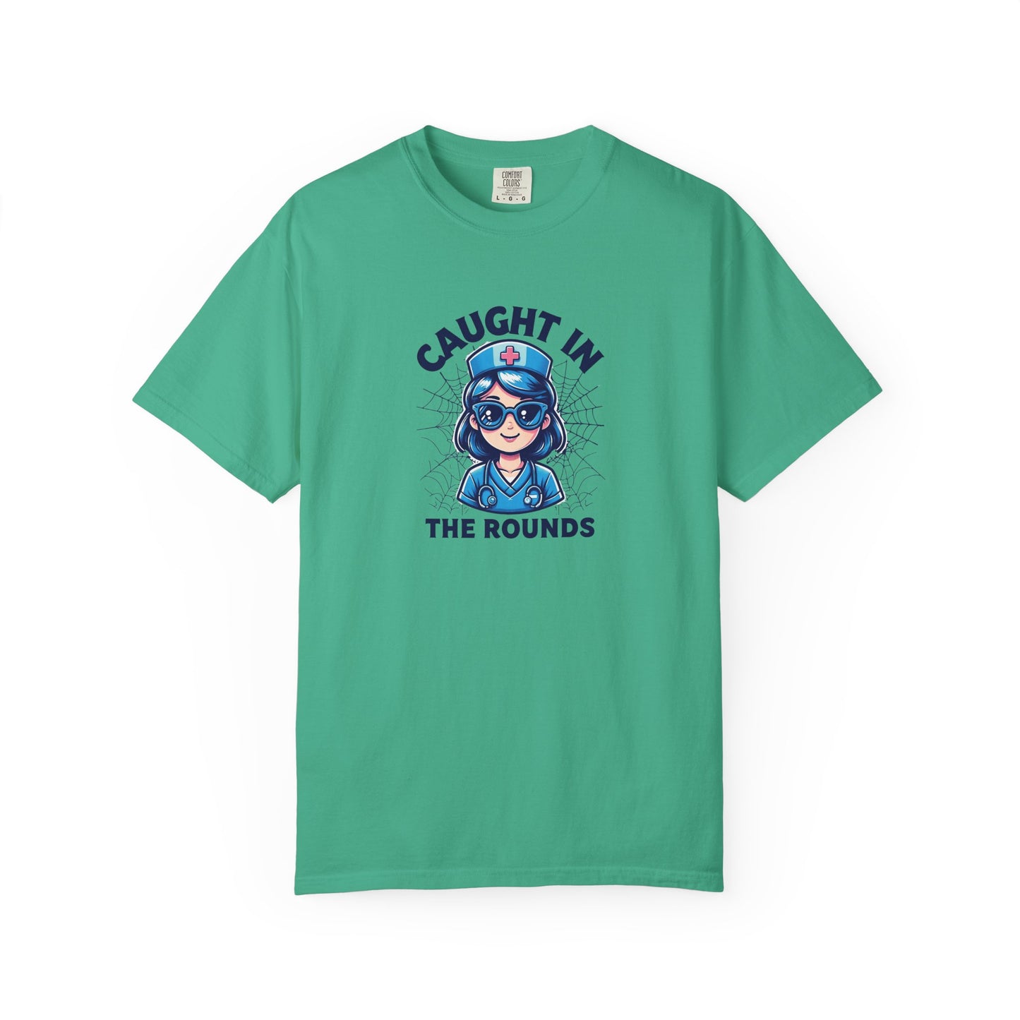 Nurse Humor T-Shirt, Caught in the Rounds Tee, Fun Gift for Healthcare Workers, Medical Apparels for Nurses, Casual Wear, Nursing [...]