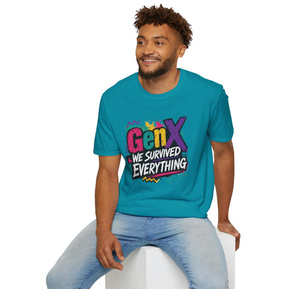 Gen X We Survived Everything T-Shirt | 90s Retro Graphic Tee