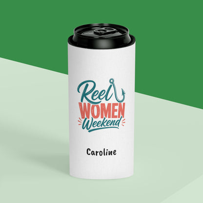 Reel Women Weekend Can Cooler | Fishing Bachelorette Party, Personalized