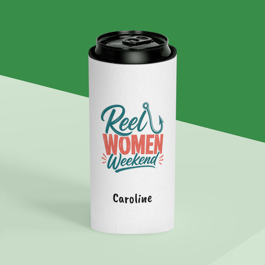 Reel Women Weekend Can Cooler | Fishing Bachelorette Party, Personalized