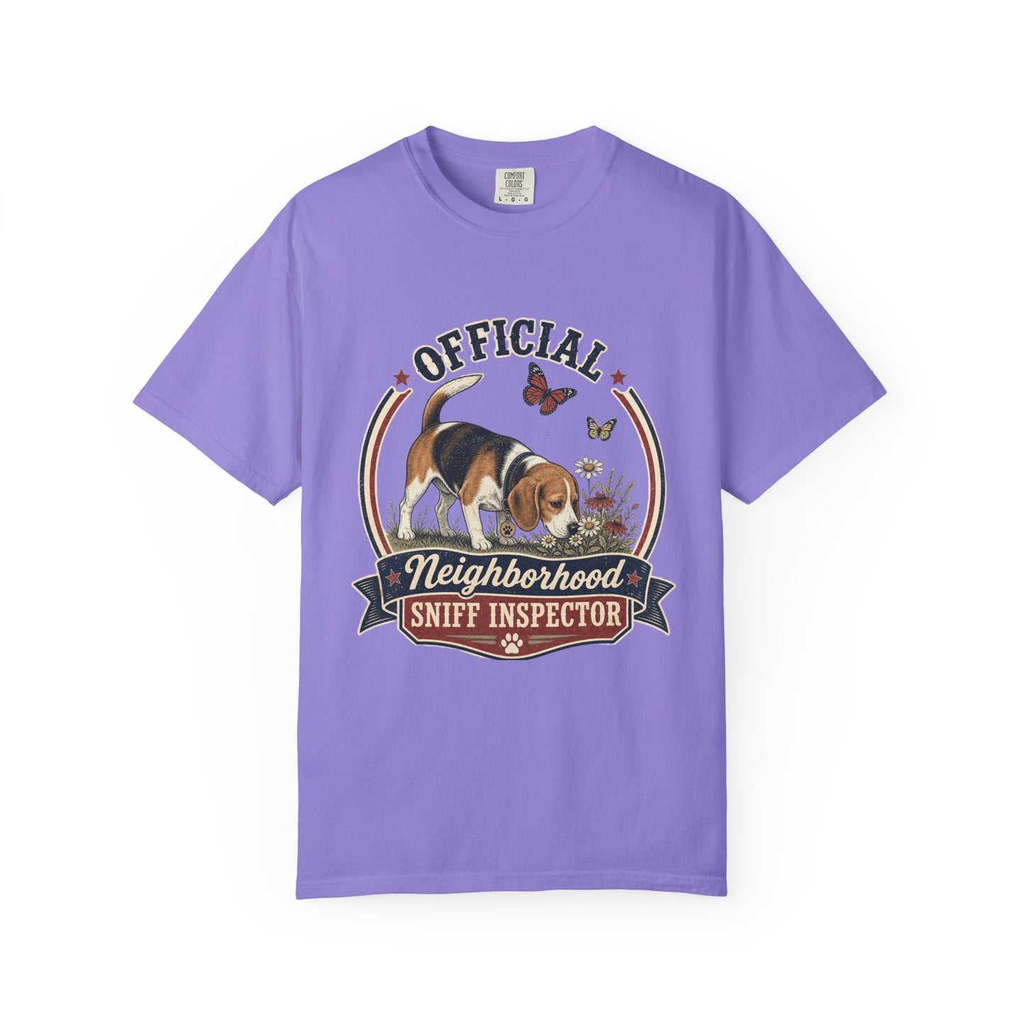 Official Neighborhood Sniff Inspector Beagle T-Shirt | Dog Lover Tee
