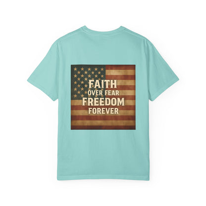 Faith Family Freedom Unisex T-shirt, Christian Tee, Faith Over Fear Shirt, Religious Apparel, Inspirational Clothing