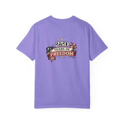 250 Years of Freedom T-shirt | American Flag Ribbon Patriotic Tee