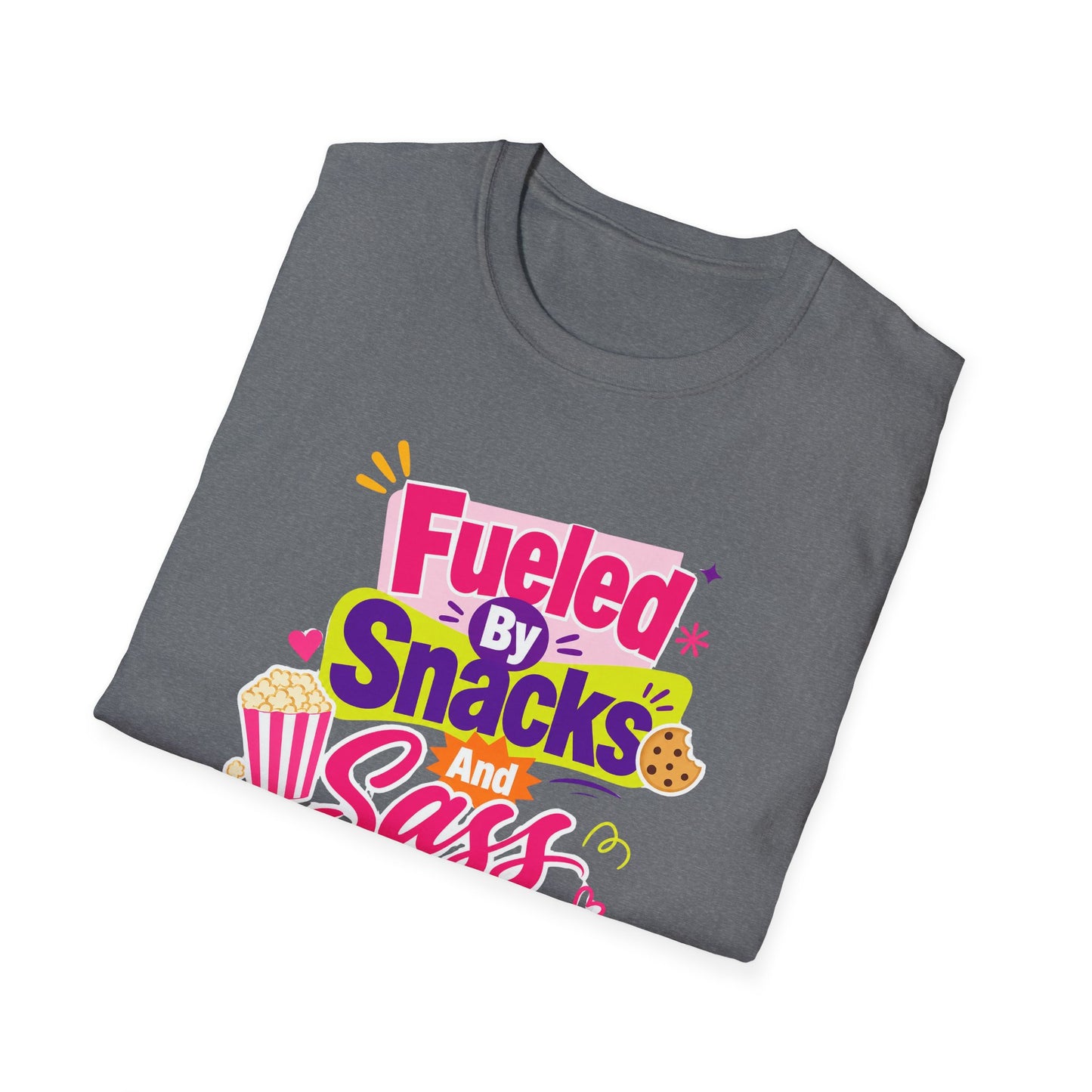 Fueled by Snacks and Sass T-Shirt | Snack Quote Tee