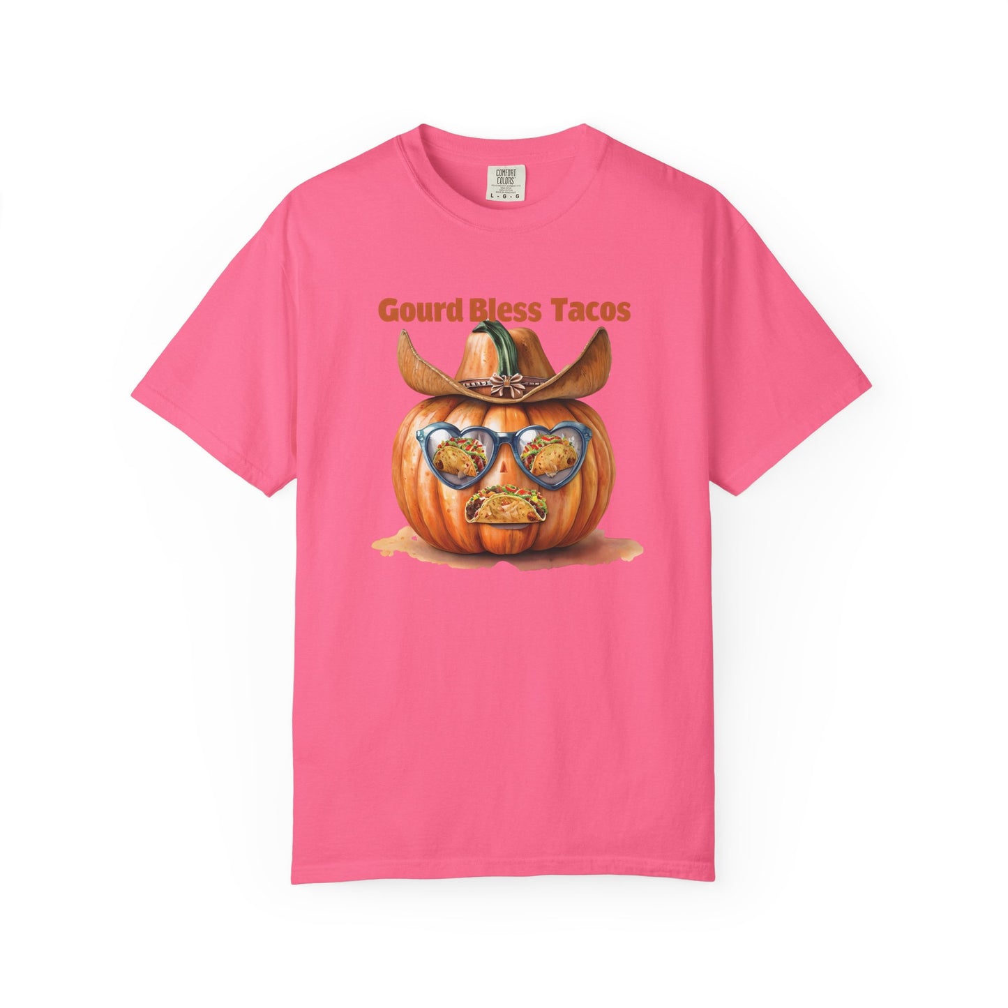 Funny Halloween T-Shirt, Gourd Bless Tacos Tee, Unisex Graphic Tee, Taco Lover Shirt, Fall Festival Apparel, Cute Pumpkin Shirt