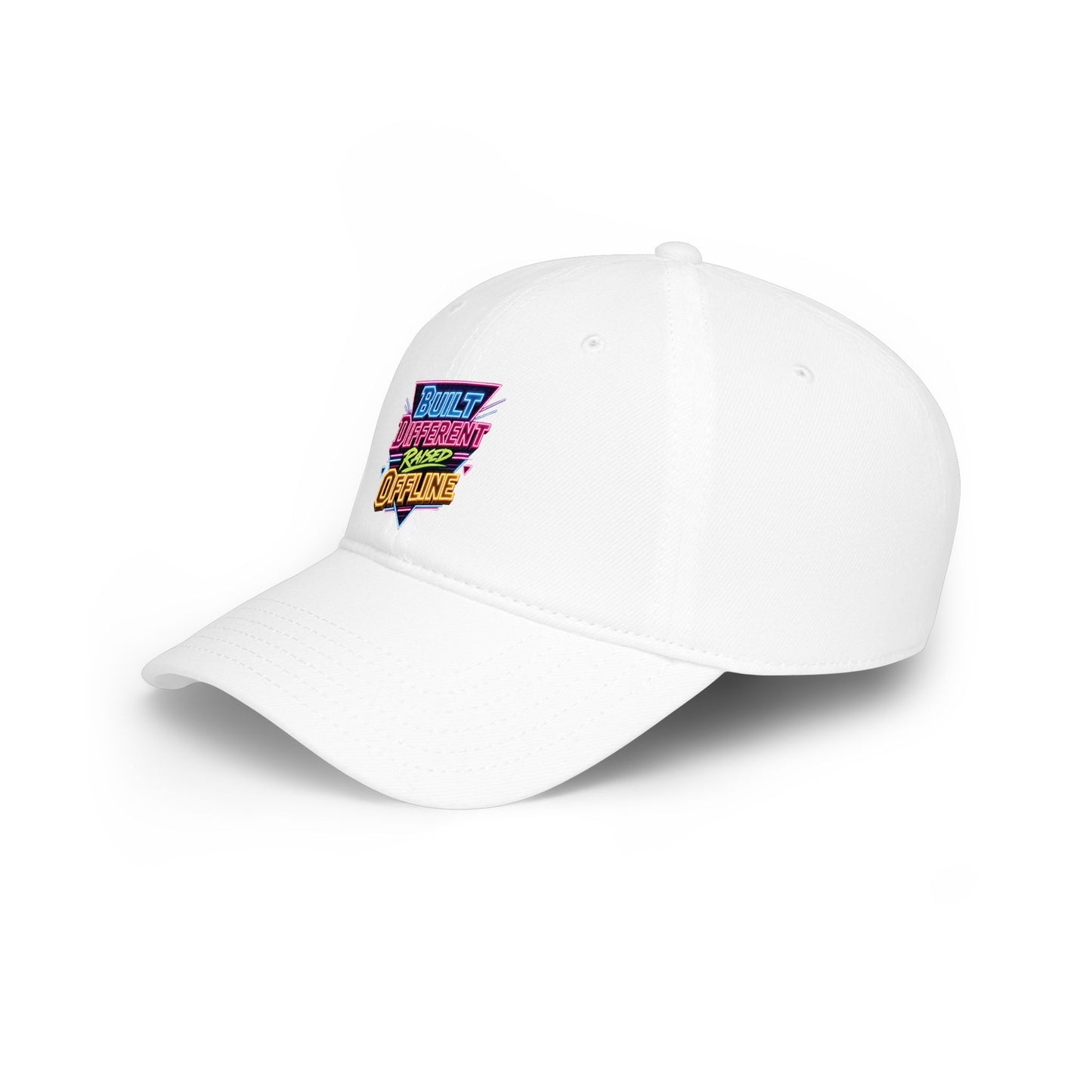 Built Different Offline graphic Baseball Cap | Retro Neon Patch
