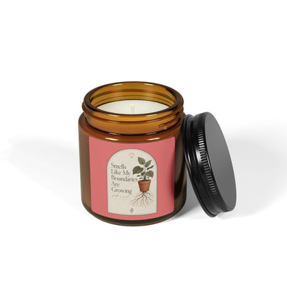 Smells Like My Boundaries Are Growing Candle | Amber Jar Soy Candle