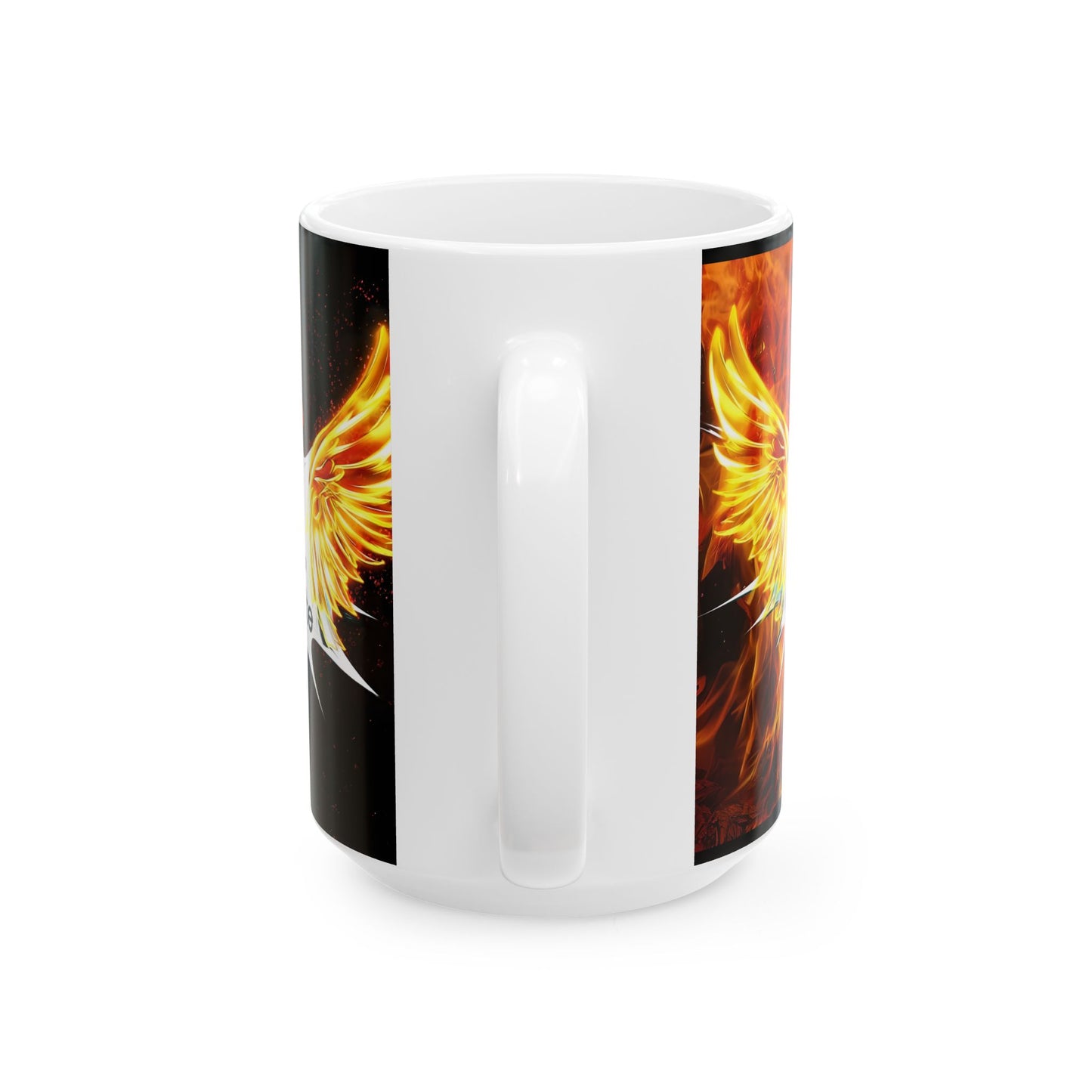 Fiery Spirit Ceramic Mug, Inspirational Coffee Cup, Perfect Gift for Friends, Motivational Drinkware, Unique Kitchen Decor,, Holy Spirit