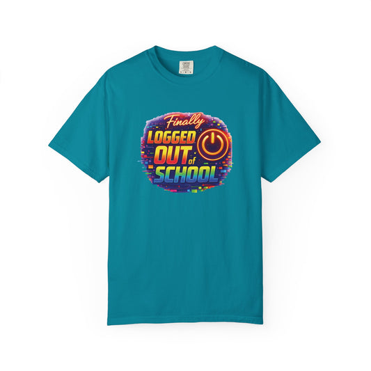 Finally Logged Out of School T-shirt | Graduation, Funny Student Design