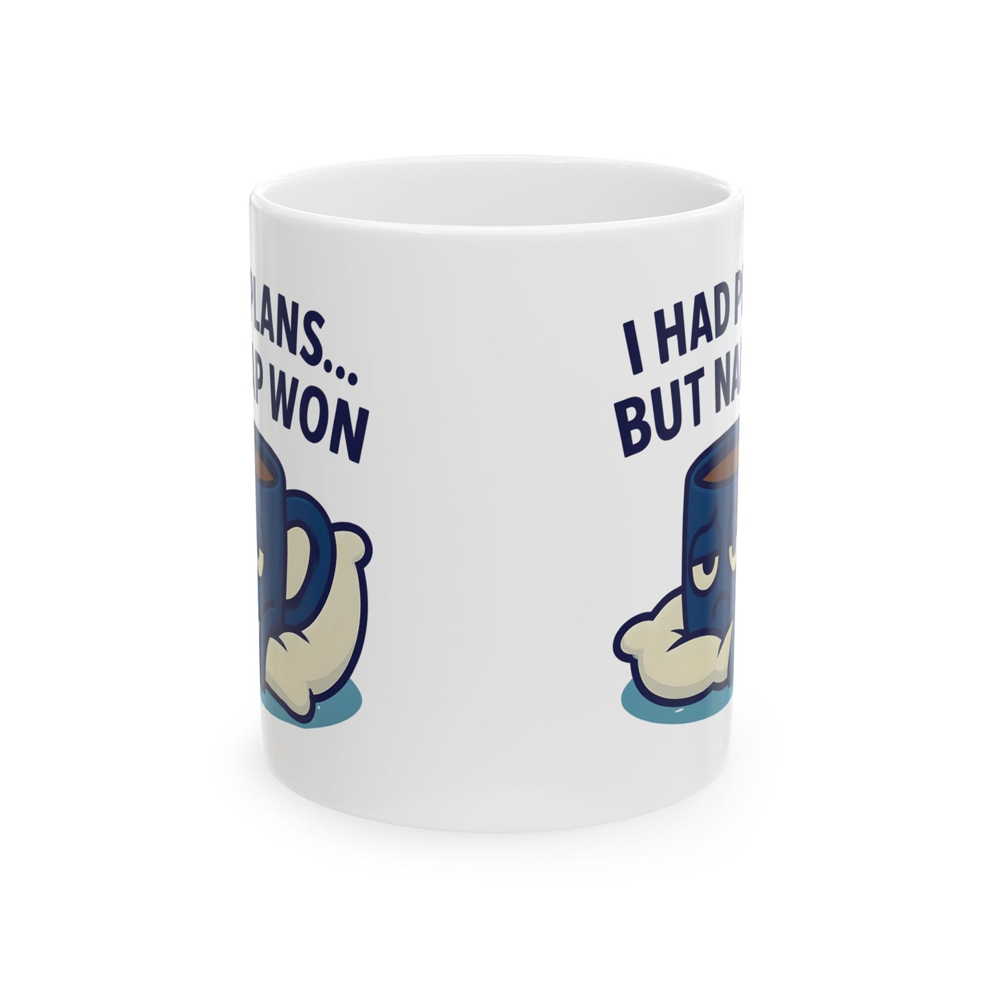 Funny Ceramic Mug for Coffee Lovers, I Had Plans But Nap Won, Gift for Friends, Office Humor, Birthday Present, Tea Mug, Relaxation Cup