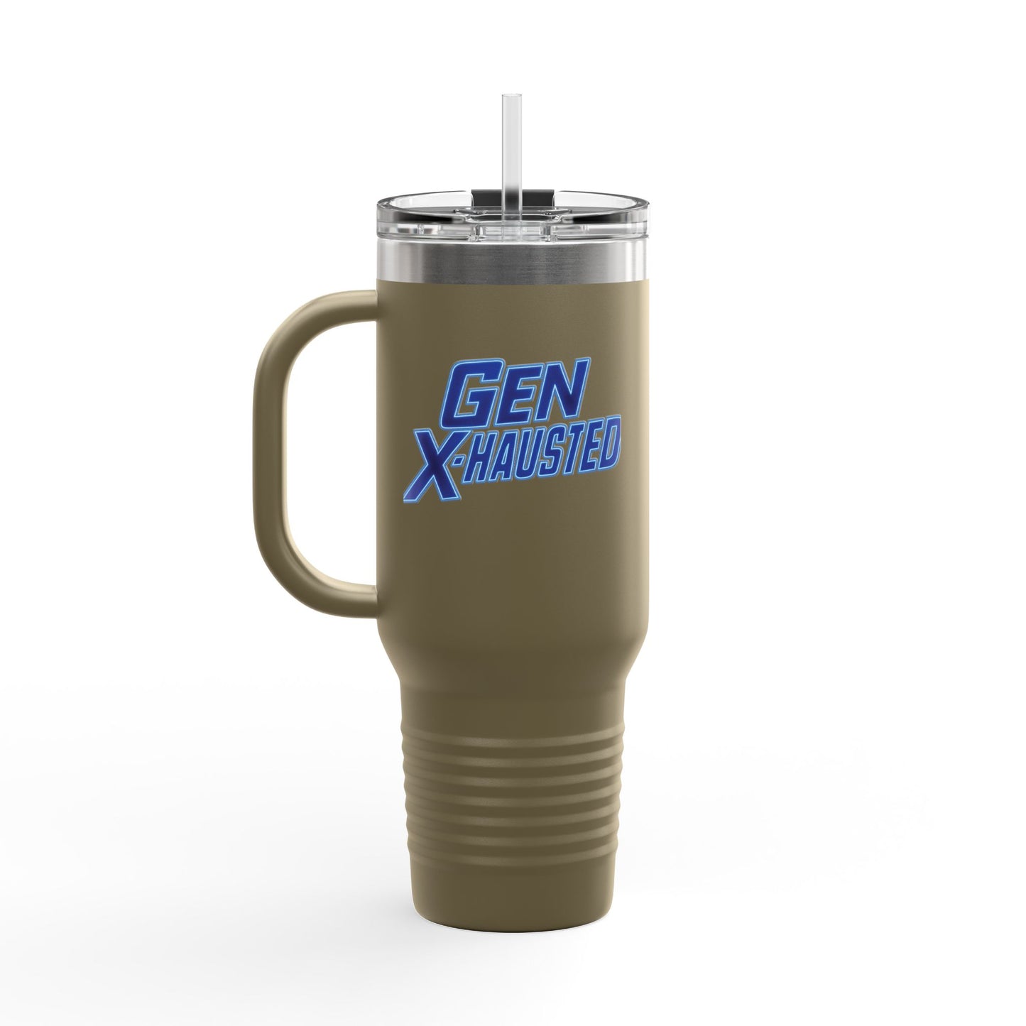 Gen X-Hausted Insulated Travel Mug - Perfect for Coffee on the Go, Travel, Camping, and Daily Hydration