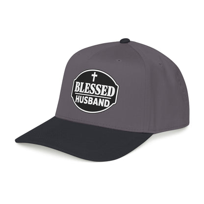 Blessed Husband Embroidered Hat Mid Profile Baseball Cap | Husband Dad Faith