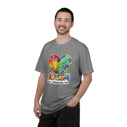 Autism Puzzle Heart T-shirt | Accept Understand Love