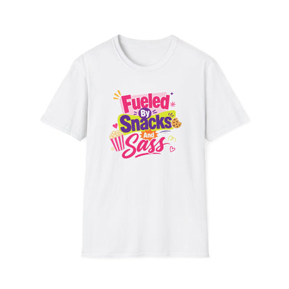 Fueled by Snacks and Sass T-Shirt | Snack Quote Tee