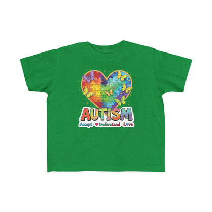 Autism Puzzle Heart Toddler Tee | Accept Understand Love