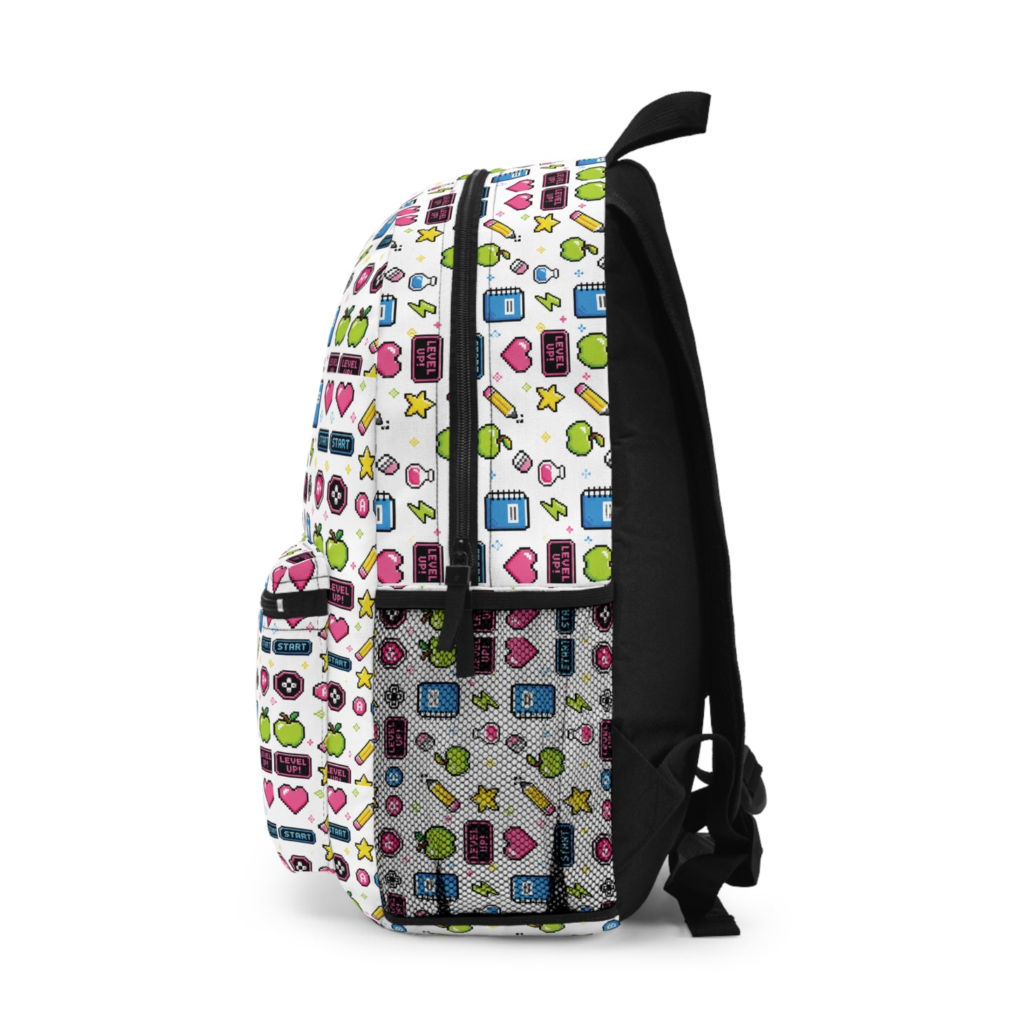 Arcade Learning Pattern Backpack | Retro Gaming School Bag