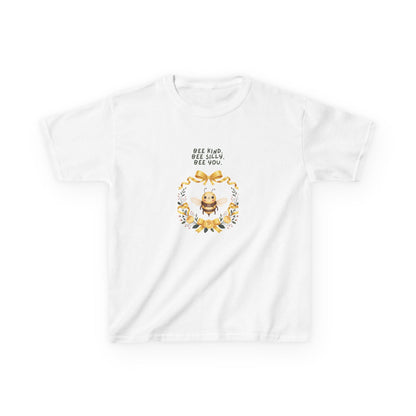 Bee Kind Bee Silly Bee You Kids T-Shirt | Cute Bee Wreath Design