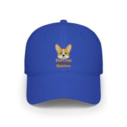 Short Legs Big Opinions Cap | Corgi Embroidered Dad Hat