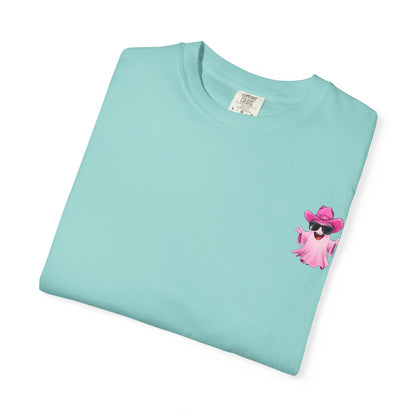Bride Saddle Up Ghost T-shirt - Fun Unisex Tee for Weddings, Bachelorette Parties, Halloween, Unique Gift for Brides
