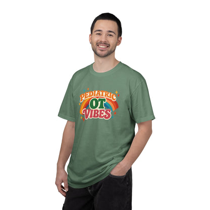 Pediatric OT Vibes T-shirt | Retro Rainbow Occupational Therapy Tee