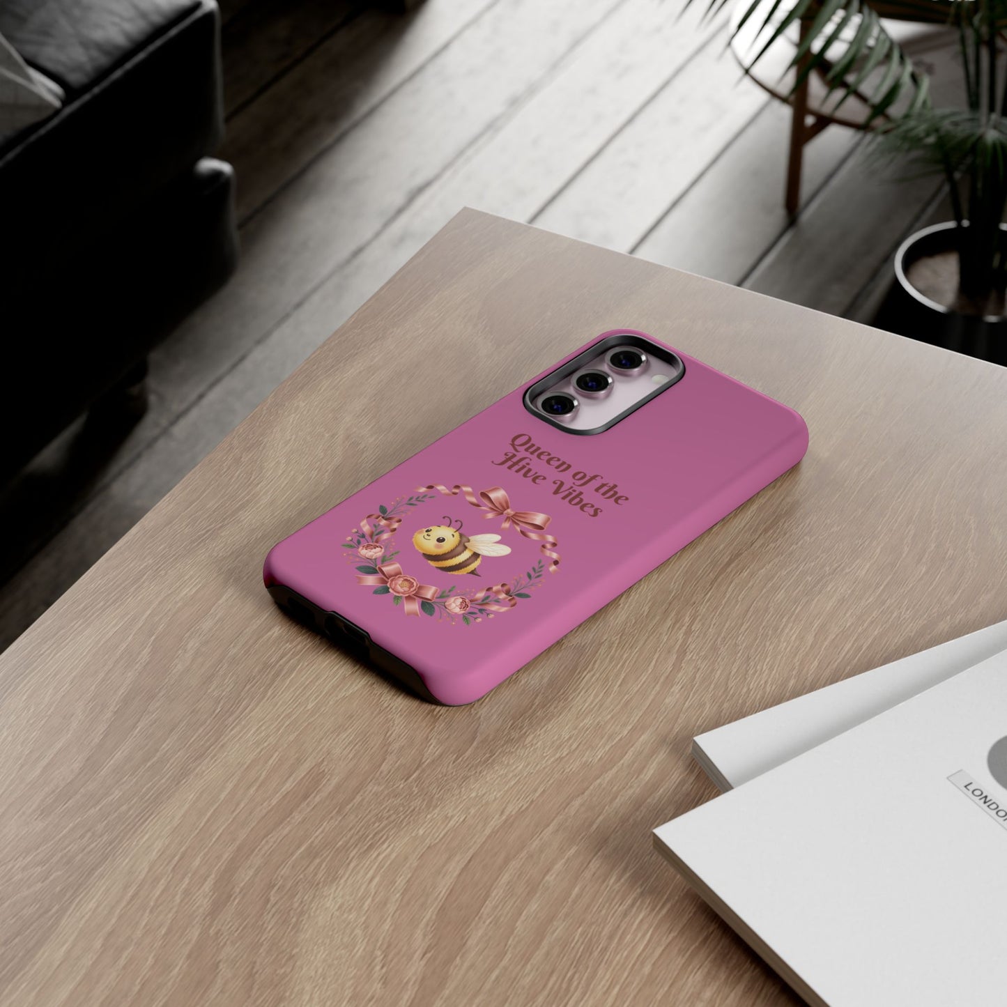 Queen of the Hive Bee Phone Case | Cute Floral Bee iPhone Case