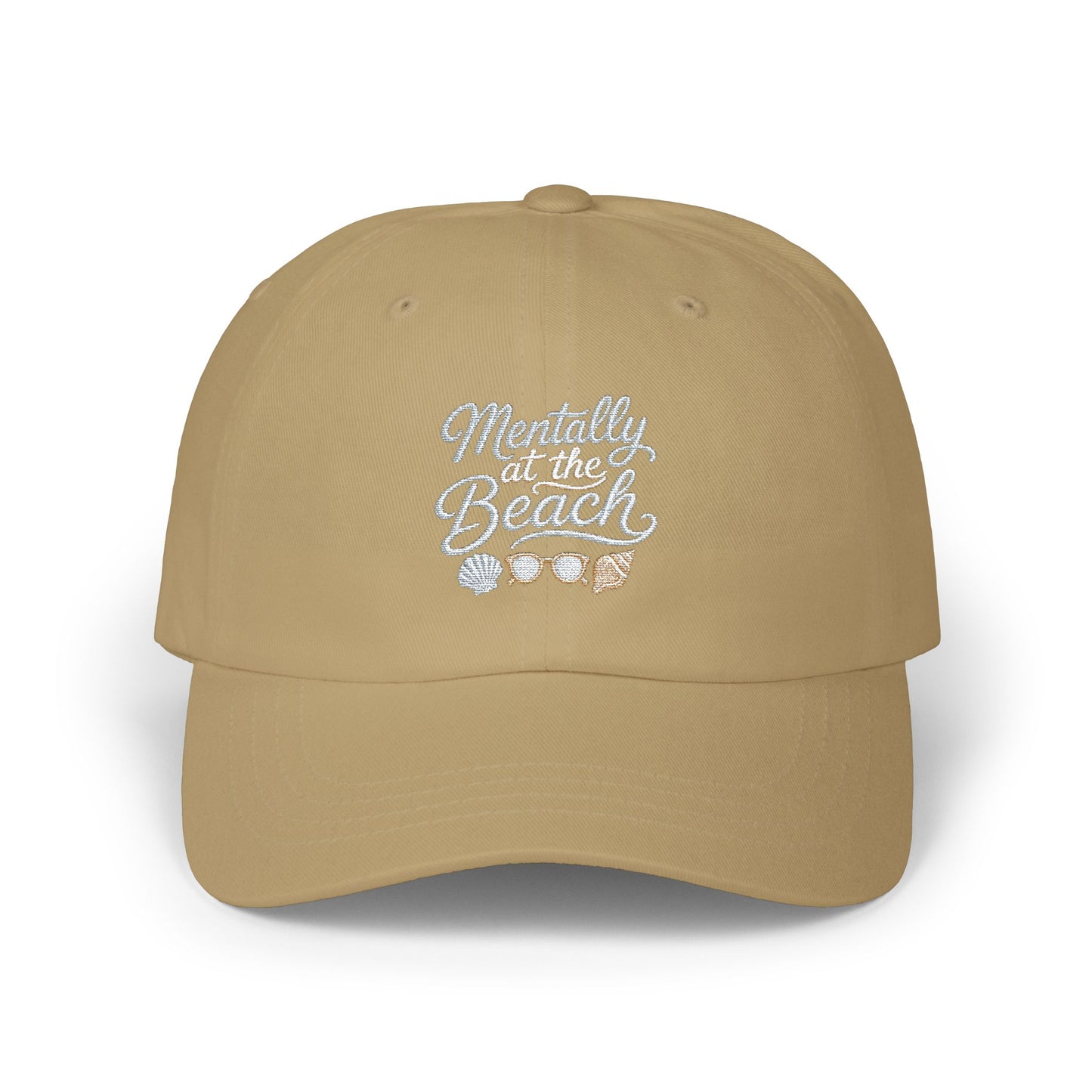 Mentally at the Beach Dad Cap | Embroidered Hat
