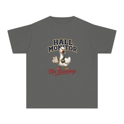 Hall Monitor Goose No Running Tee | Kids school safety shirt