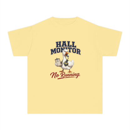 Hall Monitor Goose No Running Tee | Kids school safety shirt