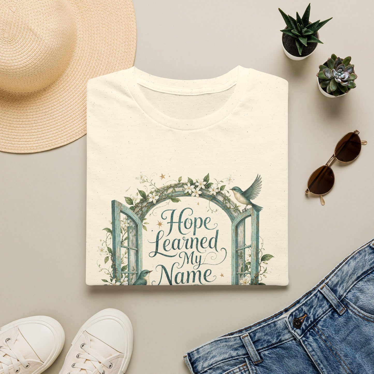 Hope Learned My Name T-Shirt | Abuse Survivor Inspiration