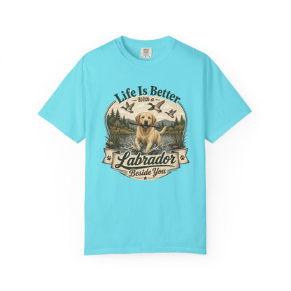 Life Is Better with a Labrador T-shirt | Lab Dog Design