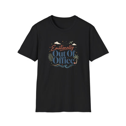 Emotionally Out Of Office T-Shirt | Vacation Palm Beach Design
