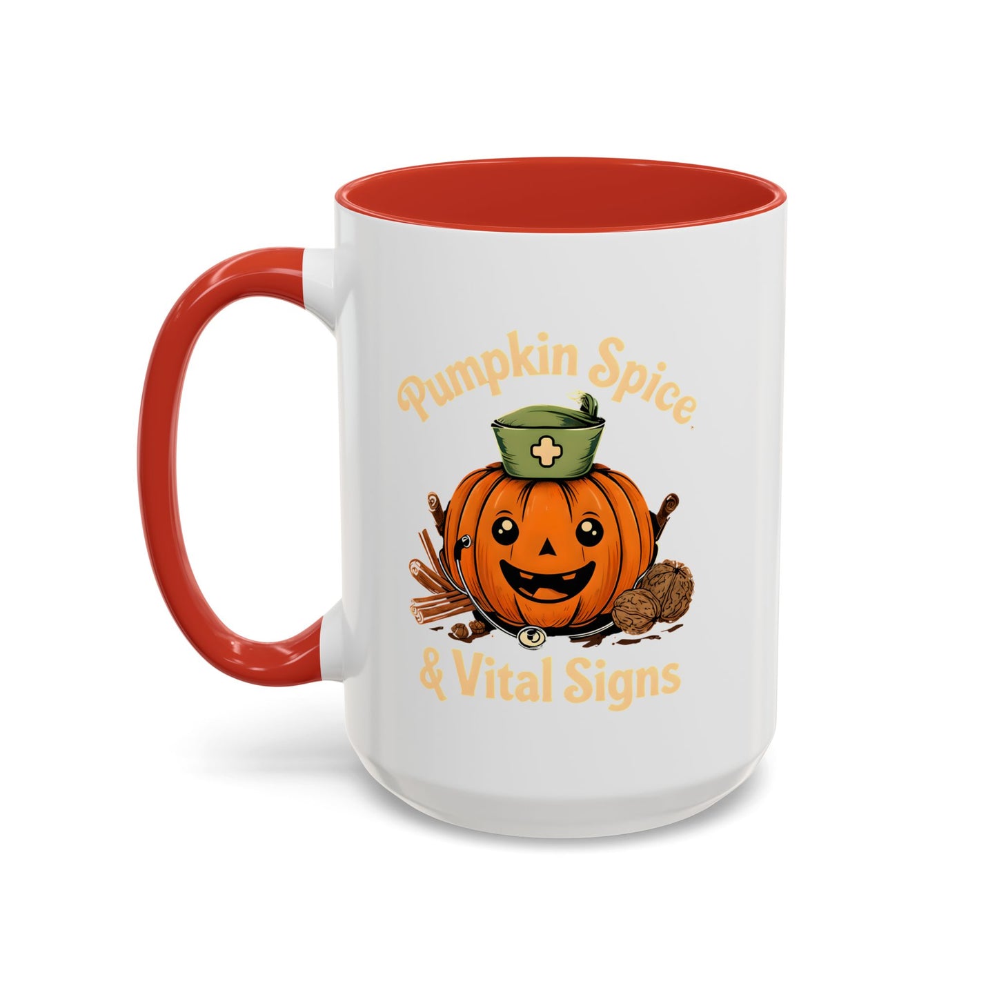 Pumpkin Spice Coffee Mug - Perfect for Fall Decor, Nursing Gifts, Halloween Parties, Cozy Mornings, Harvest Gatherings