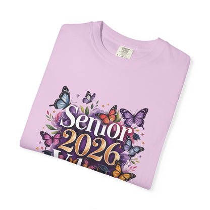 Senior 2026 Vibes T-Shirt | Butterfly Graduation Design
