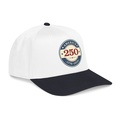 America 250 1776-2026 Patch Mid Profile Baseball Cap | 250th Anniversary Celebration