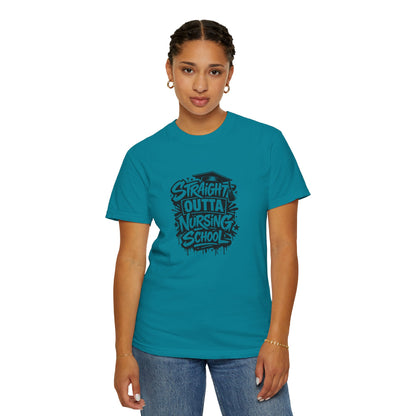 Straight Outta Nursing School T-shirt | Nursing Graduate Tee, Cap Graphic