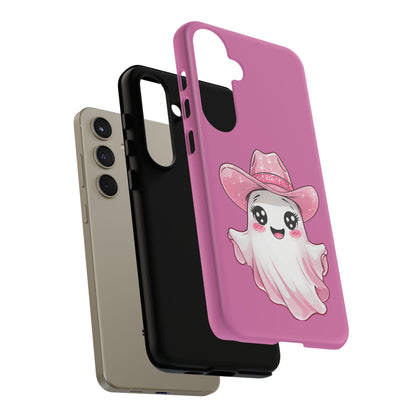 Cute Ghost Phone Case - Fun, Whimsical, Kawaii, Halloween, Gift Idea, Pink Ghost Design