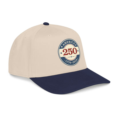 America 250 1776-2026 Patch Mid Profile Baseball Cap | 250th Anniversary Celebration