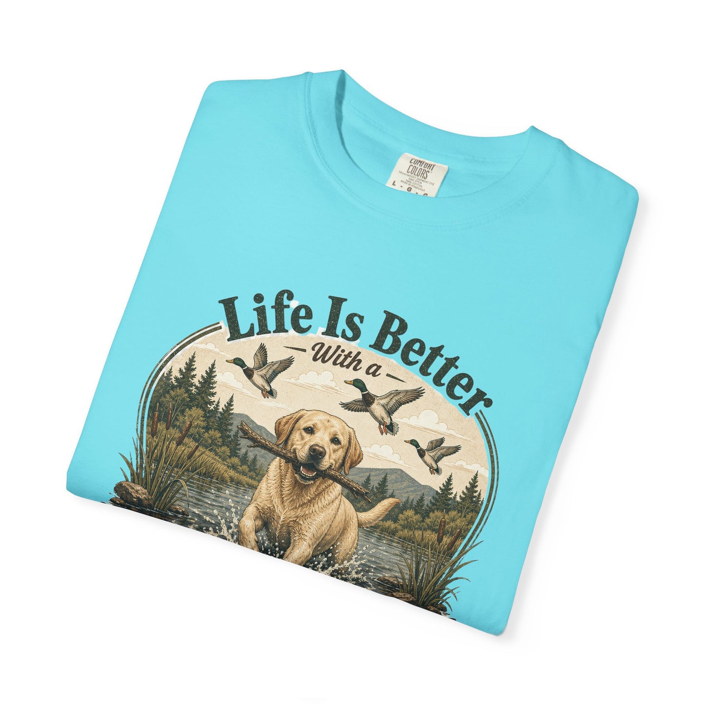 Life Is Better with a Labrador T-shirt | Lab Dog Design