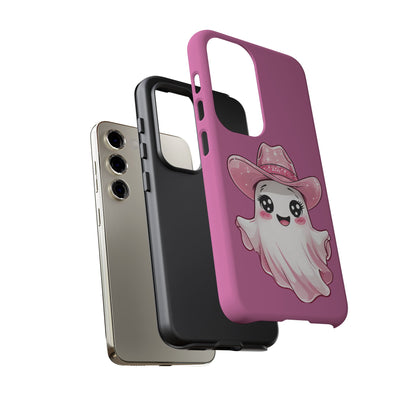 Cute Ghost Phone Case - Fun, Whimsical, Kawaii, Halloween, Gift Idea, Pink Ghost Design