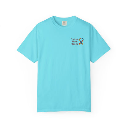 Autism Mom Strong T-shirt | Autism Awareness Puzzle Ribbon