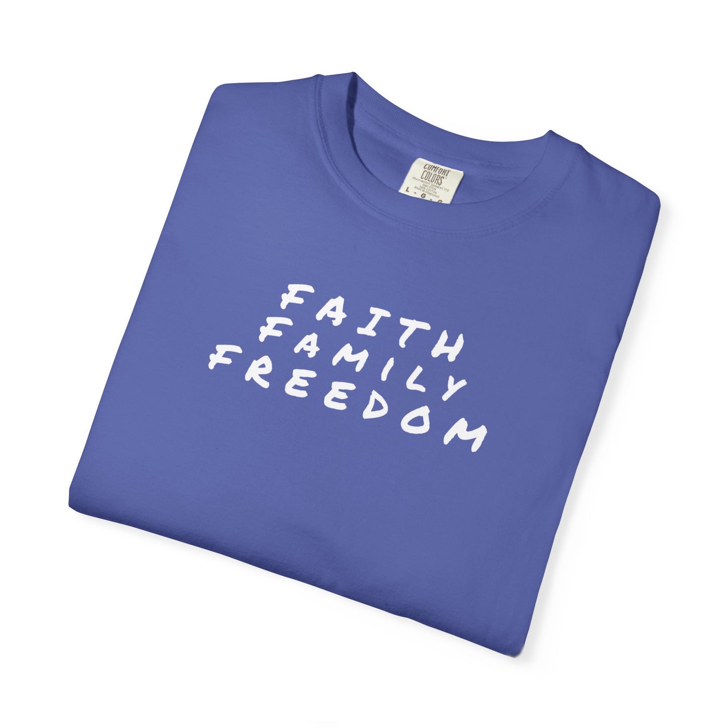 Faith Family Freedom Unisex T-shirt, Christian Tee, Faith Over Fear Shirt, Religious Apparel, Inspirational Clothing