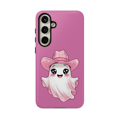 Cute Ghost Phone Case - Fun, Whimsical, Kawaii, Halloween, Gift Idea, Pink Ghost Design