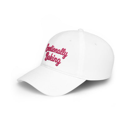 Emotionally Baking Cap | Embroidered Script Baseball Cap