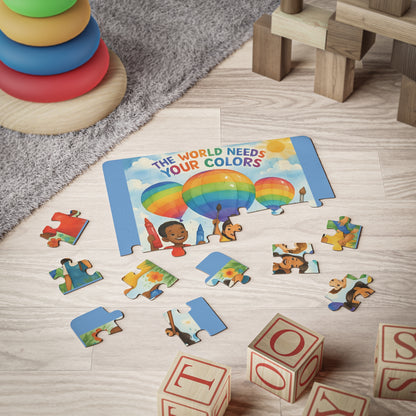 Kids' Puzzle, The World Needs Your Colors, Children's Jigsaw, Educational Toy, 30 Piece, Gift for Kids