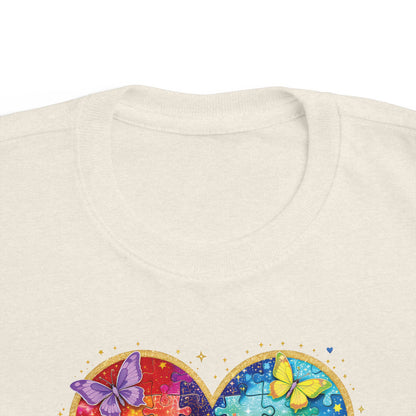 Autism Puzzle Heart Toddler Tee | Accept Understand Love