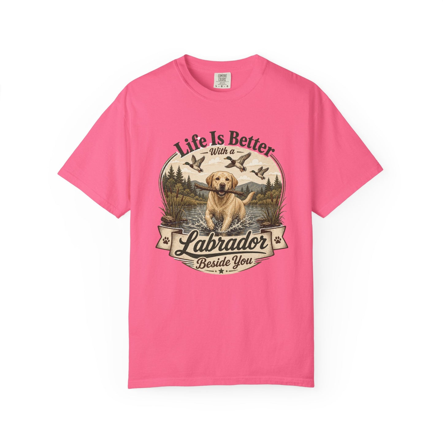 Life Is Better with a Labrador T-shirt | Lab Dog Design