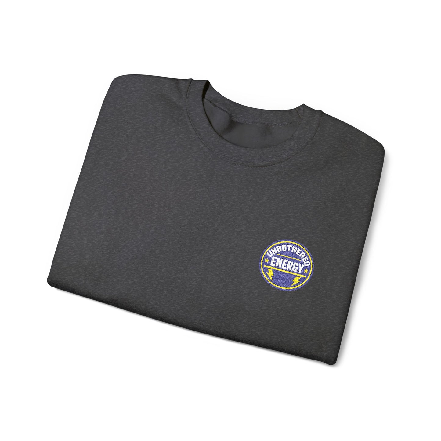 Unbothered Energy embroidered sweatshirt | Funny Slogan Crewneck