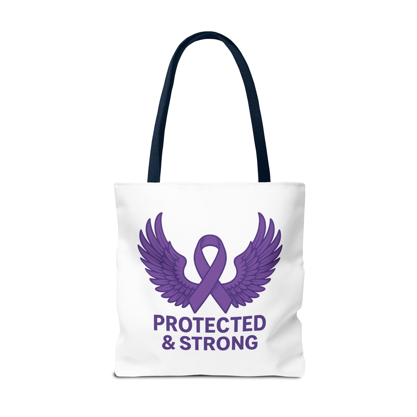 Protected and Strong Awareness Tote Bag, Eco-Friendly Shoulder Bag, Reusable Grocery Bag, Canvas Shopping Tote, Gift for Activists,