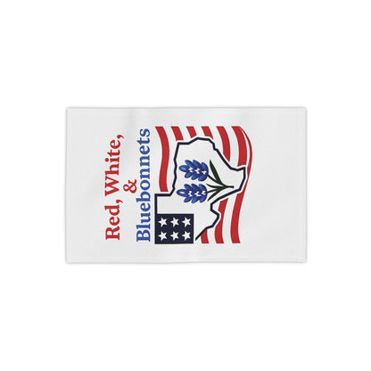 Texas Themed Beach Towel, Red White Bluebonnets Independence Day Towel, Patriotic Pool Towel, Fourth of July Gift, Summer Holiday Towel, USA